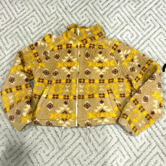 Love Tree Aztec Sherpa Jacket -size S - Picture 1 of 7